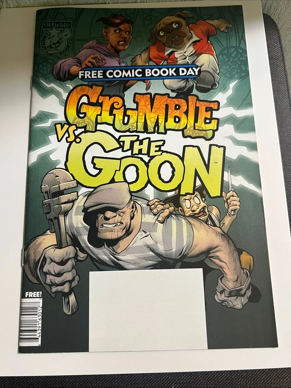 #2903**Gumble vs. The Goon Comic Art Print - Green & Yellow